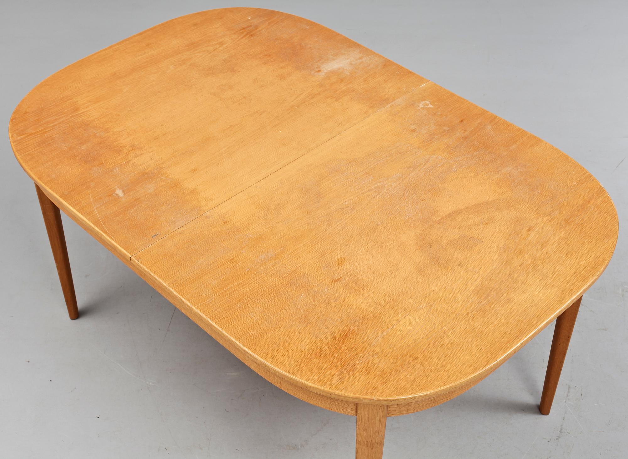 MATGRUPP, 7 delar, "Calmare Nyckel", Carl Malmsten, Åfors möbelfabrik, 1900-talets andra hälft.
