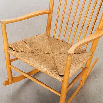 HANS J WEGNER, rocking chair , J16, Denmark.