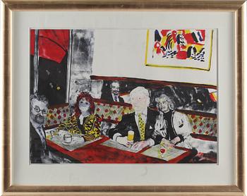 PETER DAHL, färglitografi, signerad och numrerad 163/375.