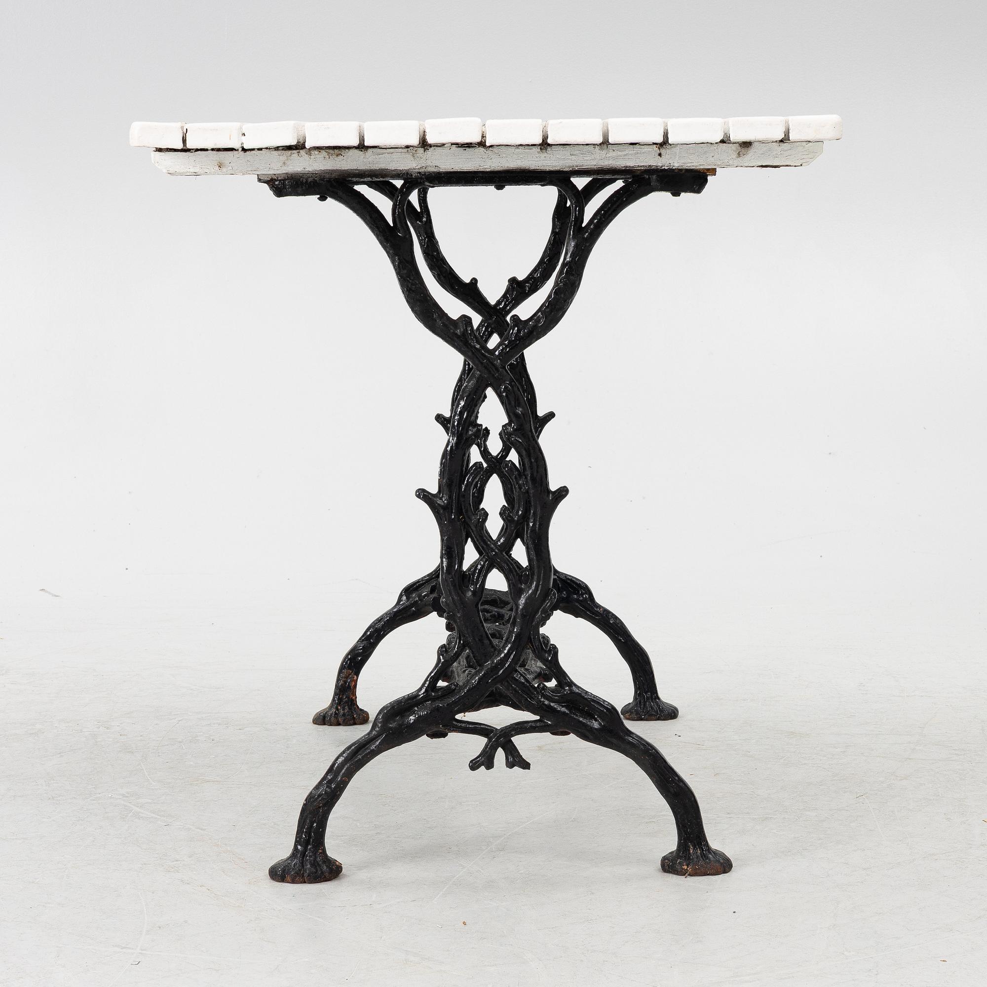 Garden table, early 20th century.