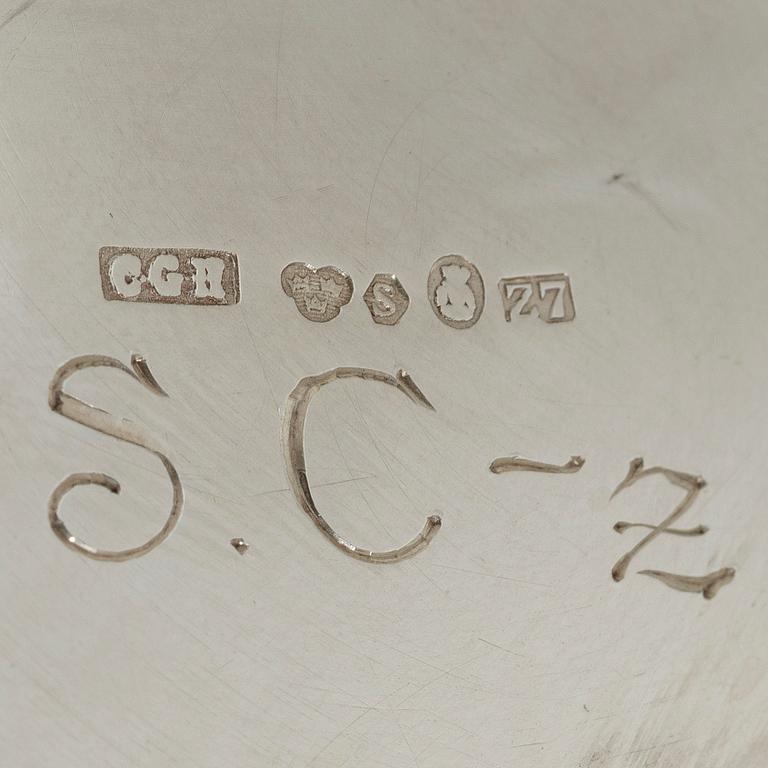 5 pieces of silver goods, including CG Hallberg, 20th century.