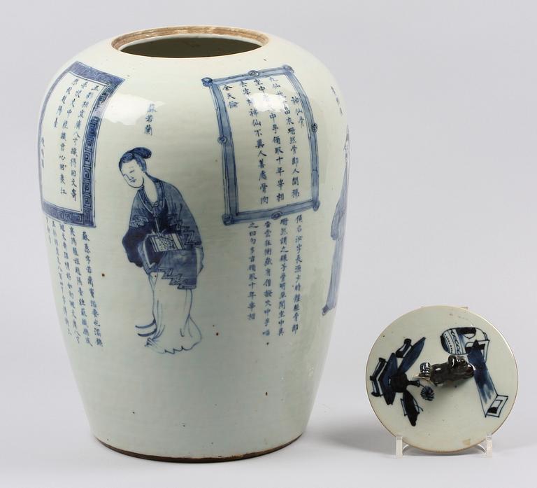 LOCKURNA, porslin, Kina, 1800-tal.
