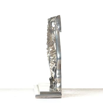 Anna Petrus, a pewter bookend for Svenskt Tenn, Stockholm, 1930.