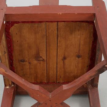 STOL, så kallad "puderstol", 1800-talets första hälft.