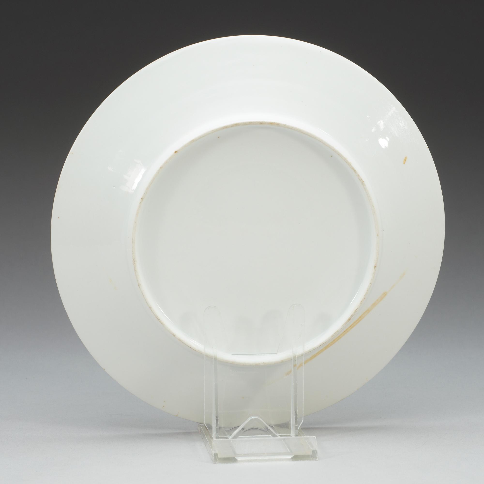 TALLRIKAR, 11 stycken, porslin. Frankrike, omkring 1800.