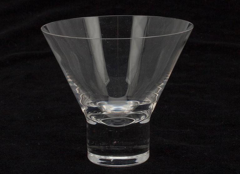 COCTAILGLAS, 12 st, "Aarne" formgiven av Göran Hongell  1948.