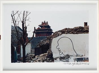 Zhang Dali, "Dialogue and Demolition", 1999.