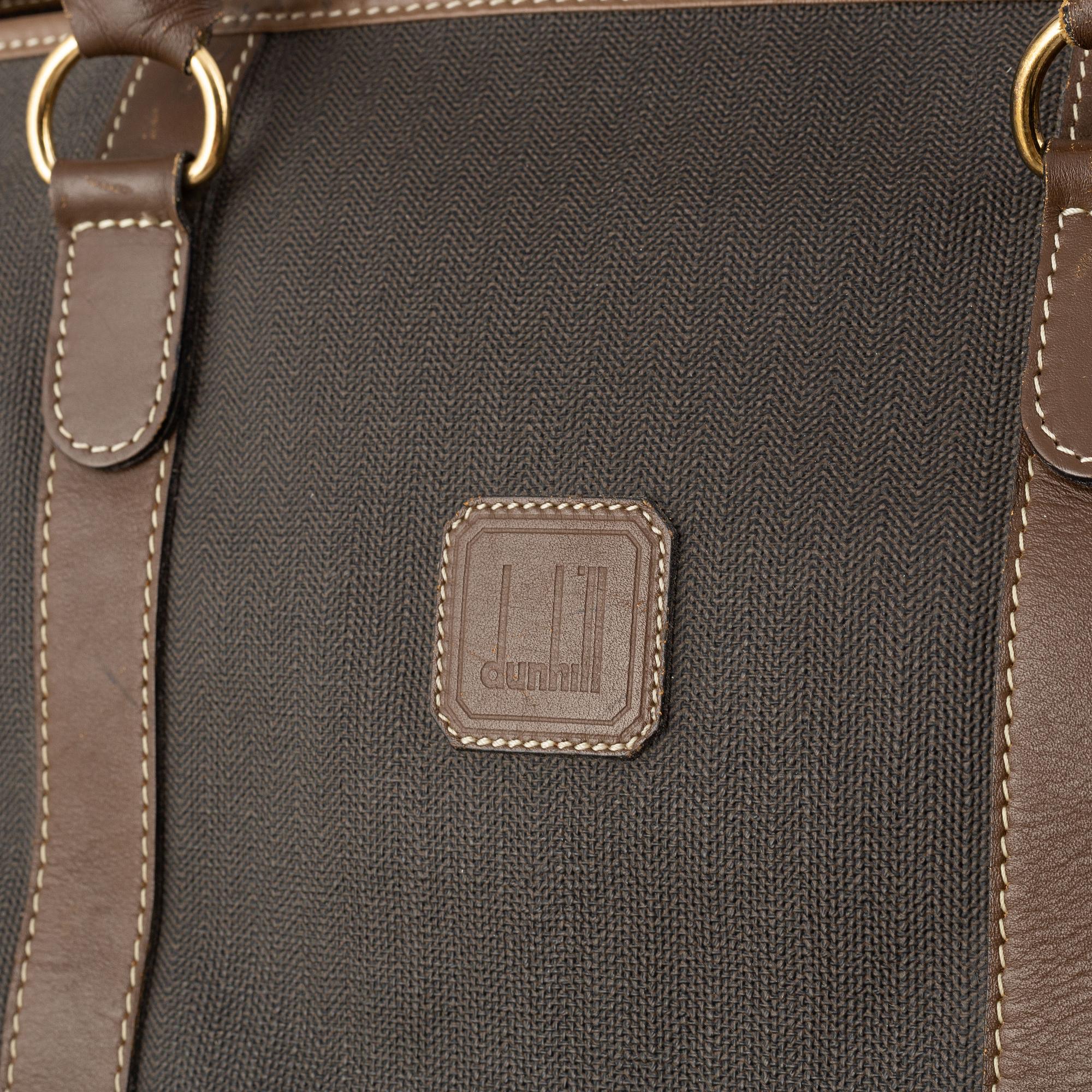 Dunhill, a coated canvas weekendbag.