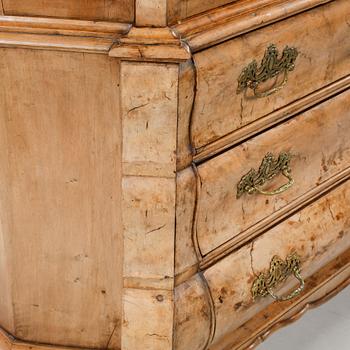 VITRINSKÅP, senbarock, sannolikt Holland, 1700-tal.