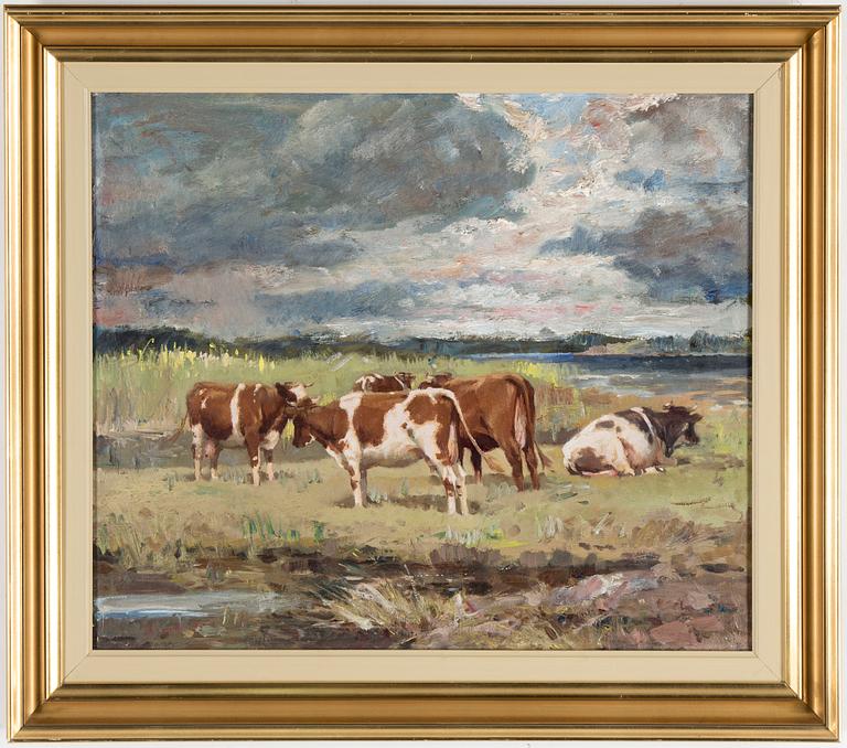 GRETA GERELL, oil on canvas, signed and dated -35.