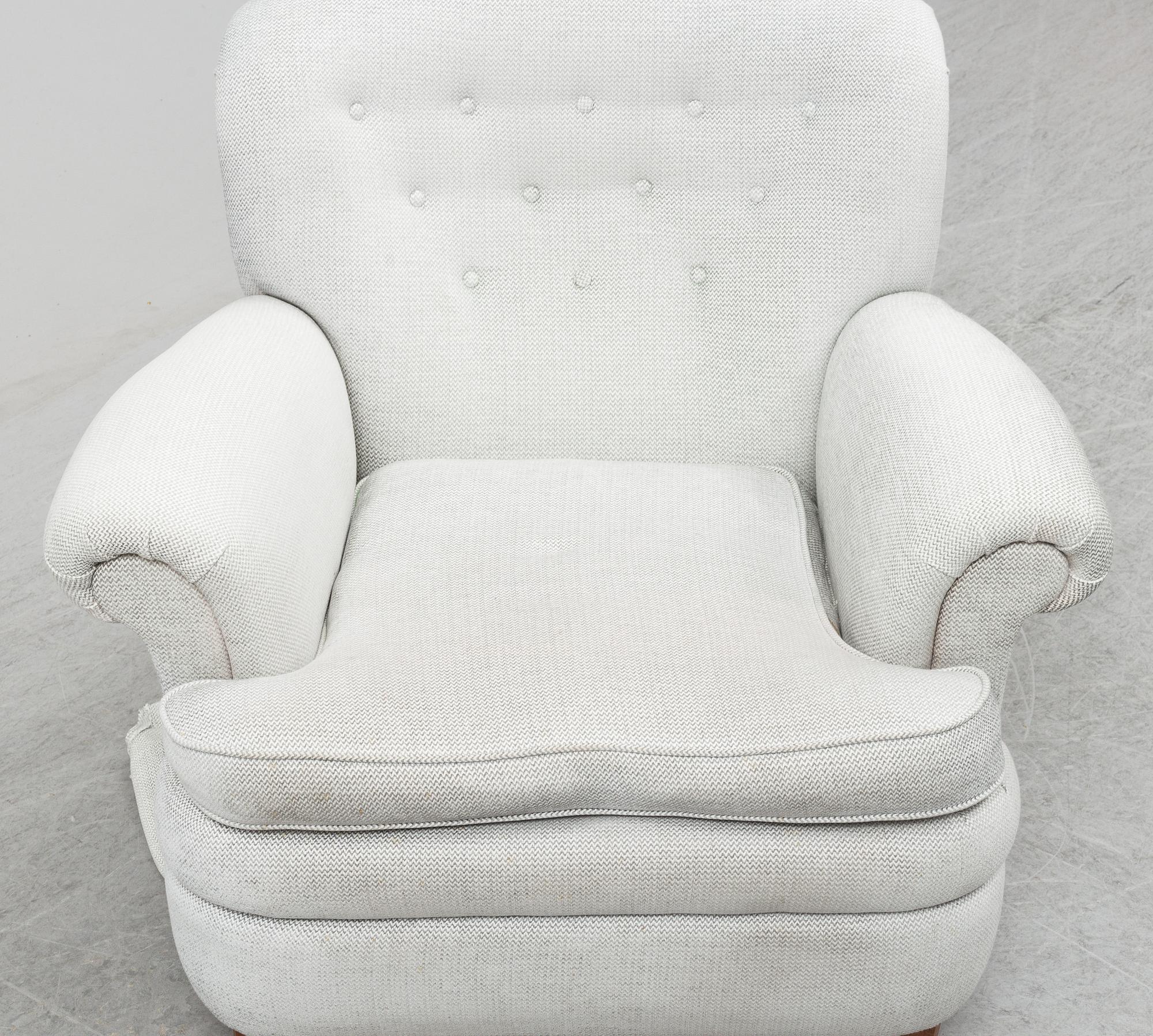 JOSEF FRANK, a model 568 easy chair from Svenskt Tenn.