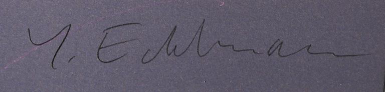 YRJÖ EDELMANN, färglitografi, sign, numr 108/199.