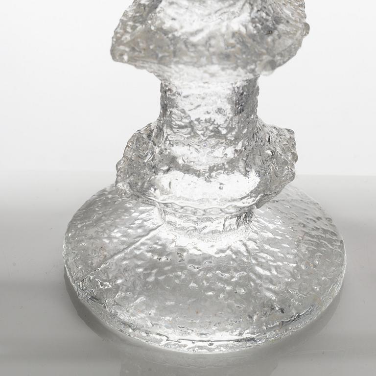 Timo Sarpaneva, four 'Festivo' glass candle holders, Finland.