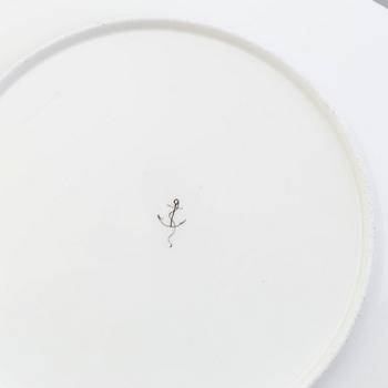 TALLRIKAR, 14 stycken, porslin, Gustavsberg, 1800-talets slut.