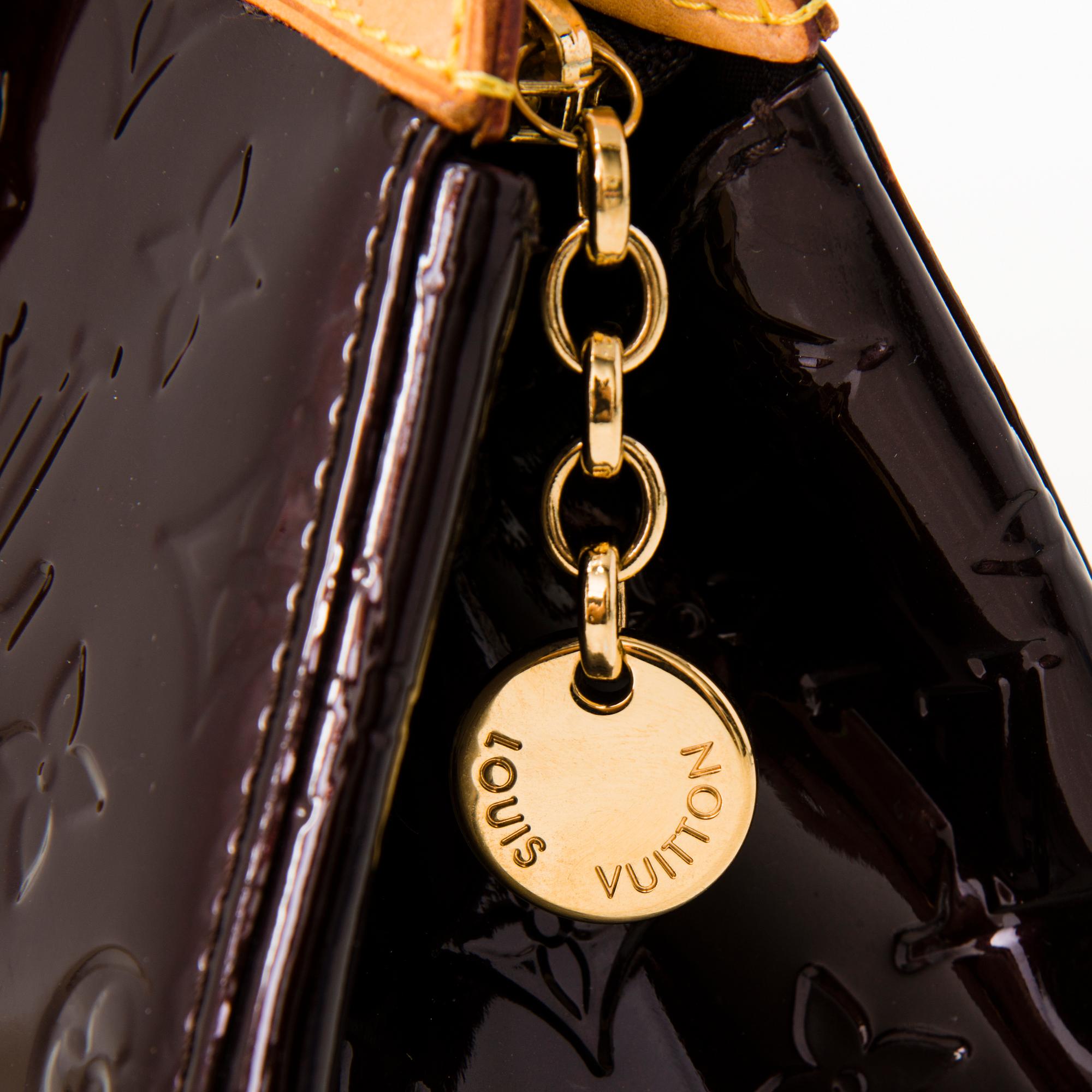 LOUIS VUITTON Monogram Vernis Brea PM Bag.