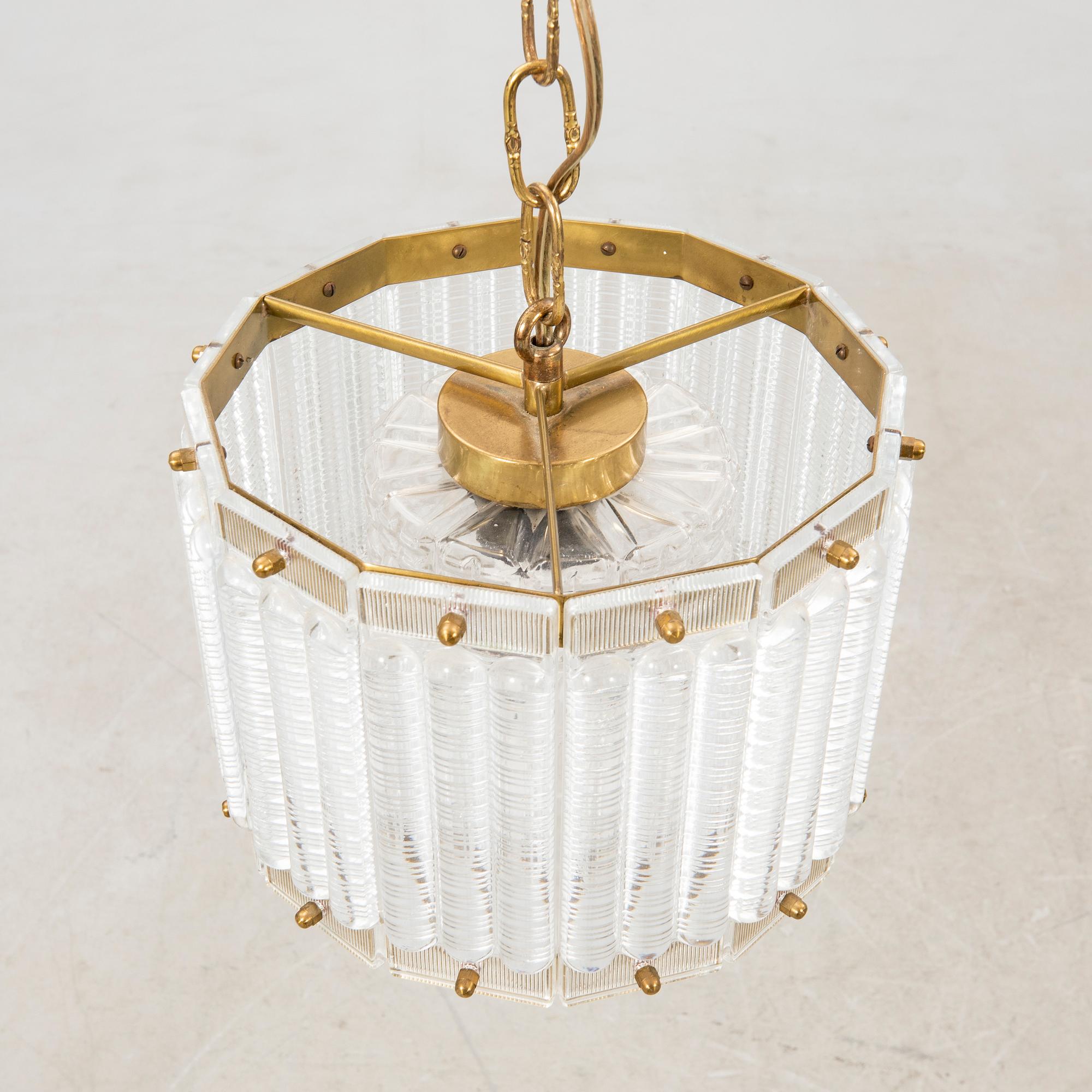 Orrefors Ceiling Lamp, 1960s/70s.