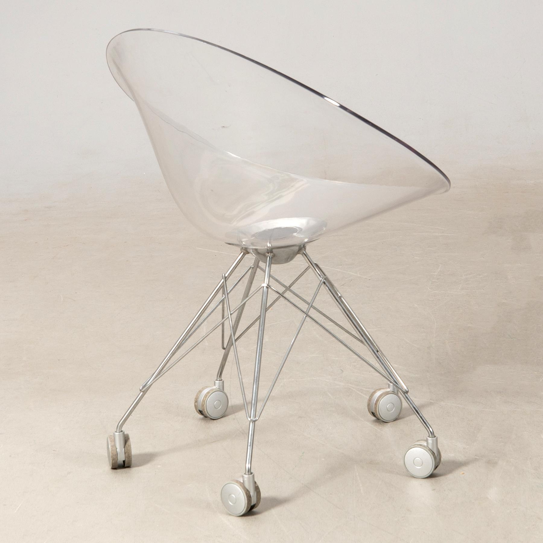 Philippe Starck, kontorsstol, "Eros", Kartell, Italien, 1900-talets senare hälft.
