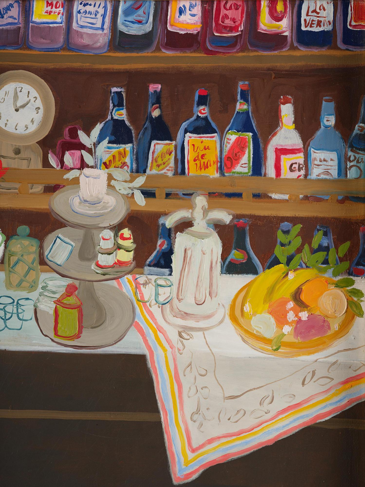 Lennart Jirlow, French bar interior.