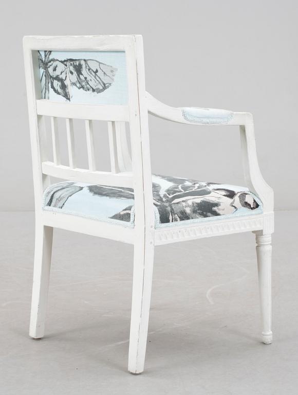 KARMSTOL, gustaviansk, 1700-talets slut.