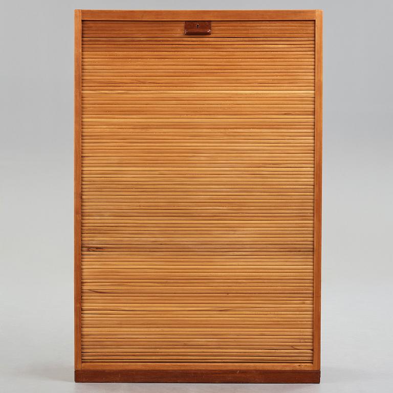 HANS J WEGNER, a tambour cabinet by Plan Møbler, for the Aarhus City Hall, Denmark 1941.