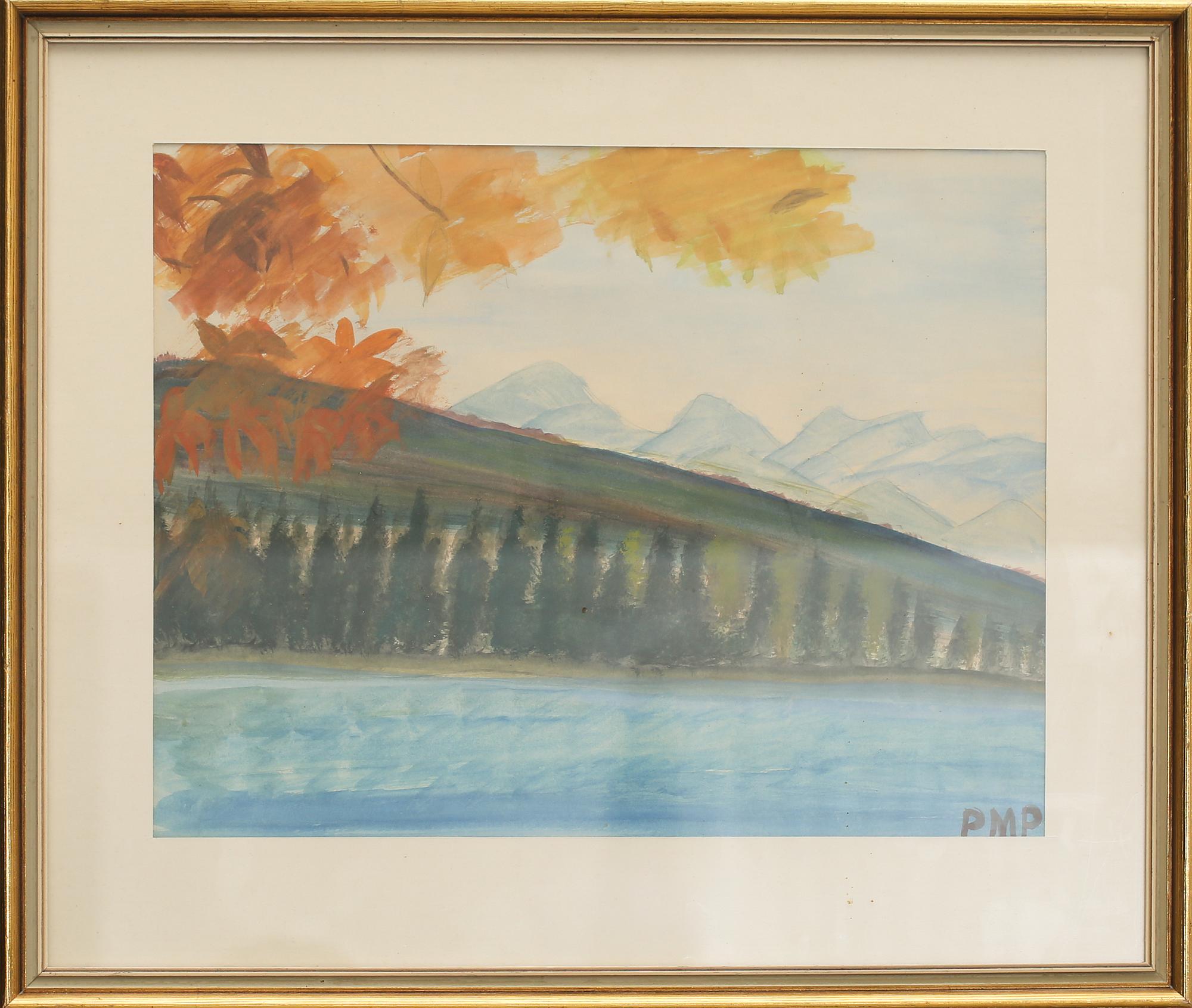 PRIMUS MORTIMER PETTERSSON, akvarell, monogramsignerad.