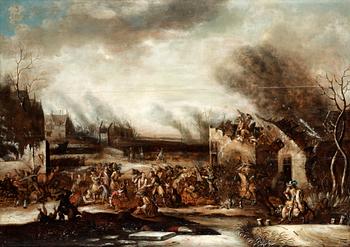 411A. JOOST CORNELISZ DROOCHSLOOT, olja på pannå, signerad och daterad 1674.