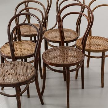 SIX BENTWOOD CHAIRS FROM 20TH CENTURY.