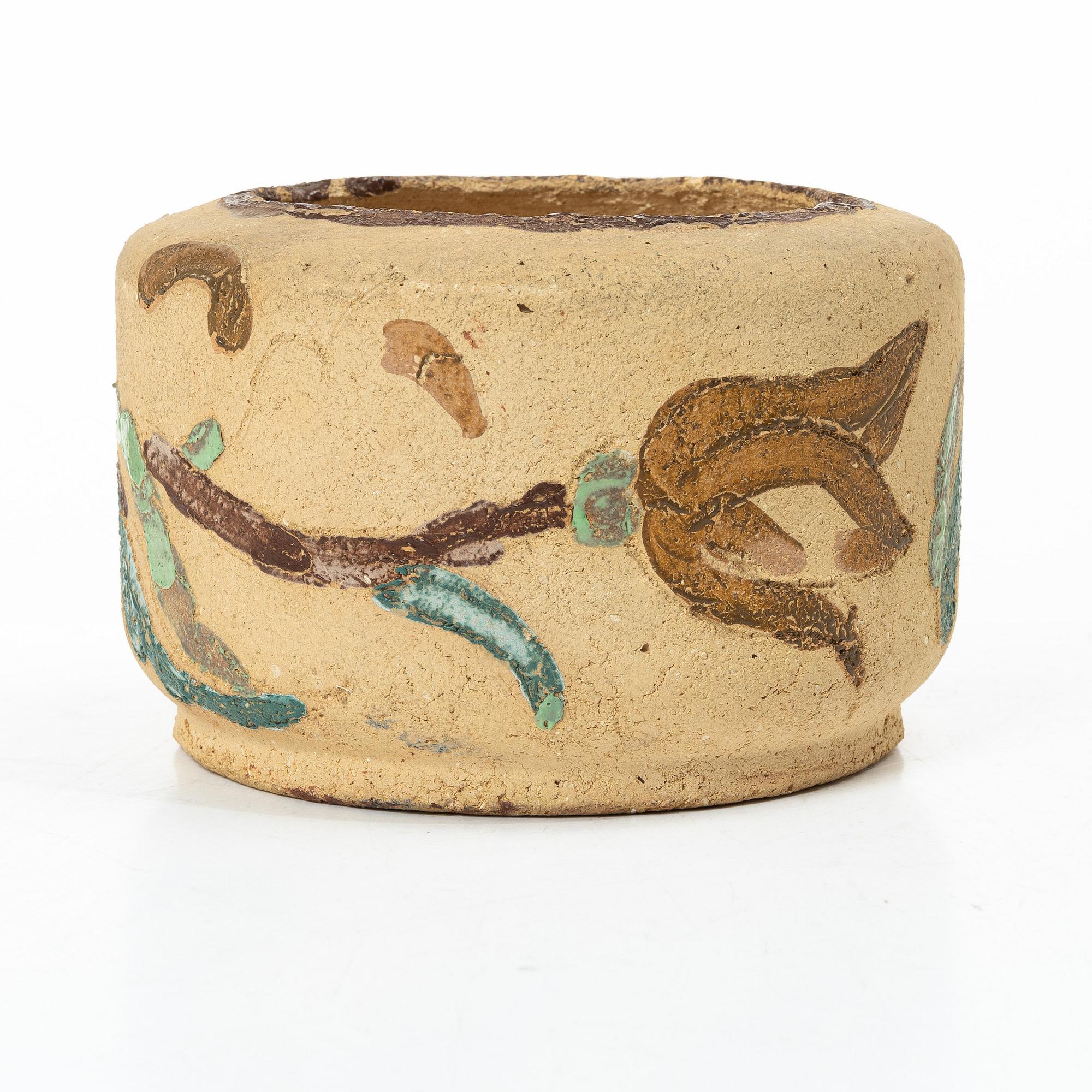 Wilhelm Kåge, a chamotte stoneware vase, Gustavsberg, Sweden 1929.