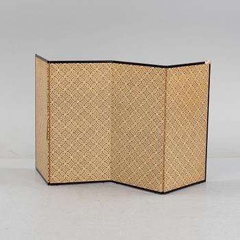 A Japanese four panel folding screen 'Byobu', first half of the 20th century.