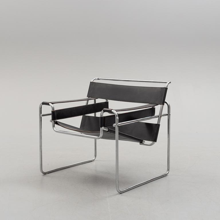 MARCEL BREUER, A 'Wassily' easy chair, Gavina, Italy.