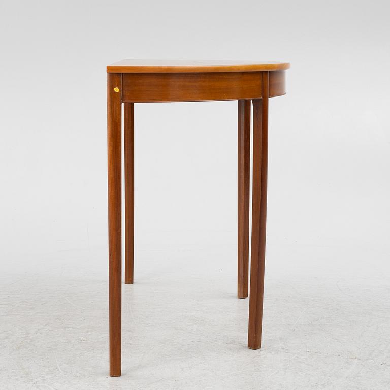 Ole Wanscher, attributed to. A Demi-Lune Table, A.J. Iversen, Denmark, mid-20th century.