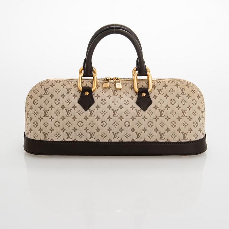 Louis Vuitton, a 'Monogram Mini Lin Alma Long Handbag'.