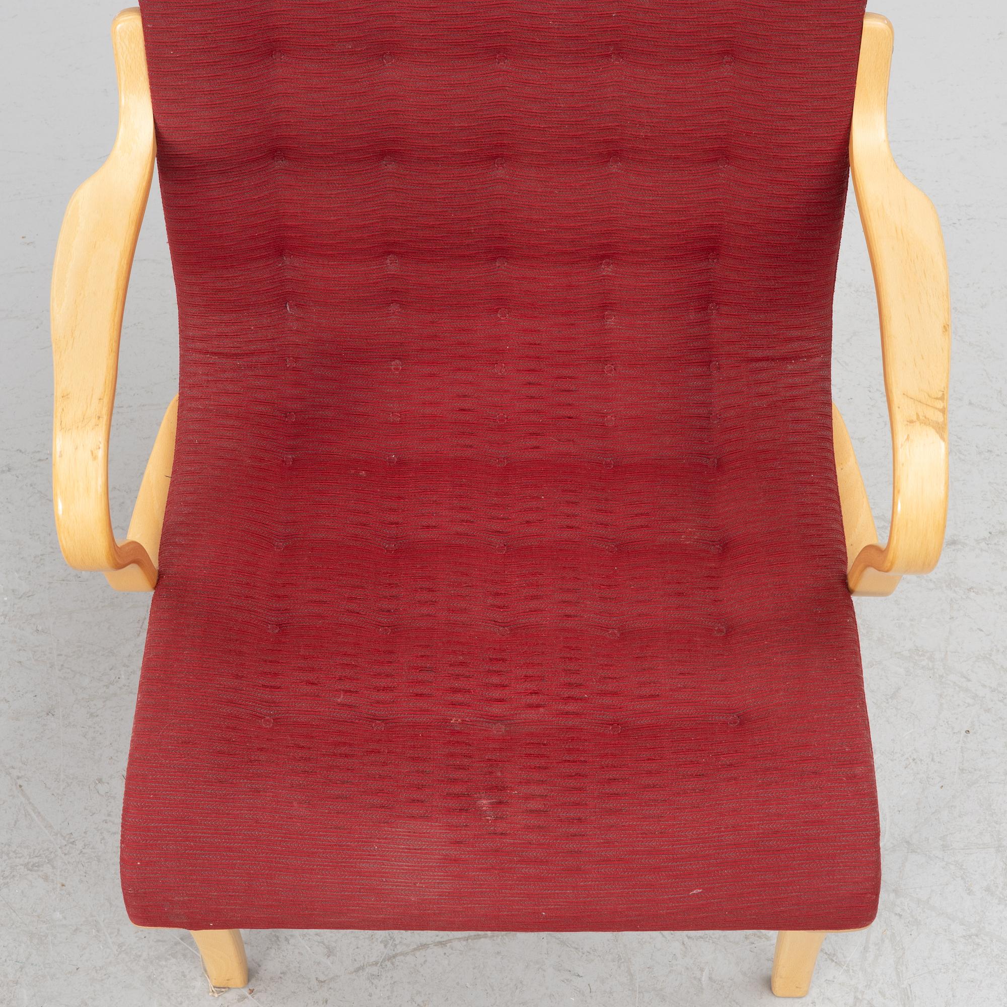 Bruno Mathsson, a pair of "Eva" armchairs, Bruno Mathsson International, second half of the 20th century.