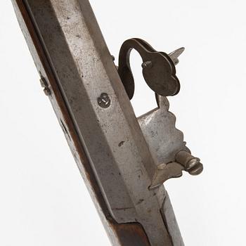 A first half of the 17th Century match lock musket.