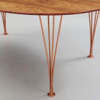 A Bruno Mathsson & Piet Hein 'Superellips' table, by Mathsson International, Sweden 1960's.