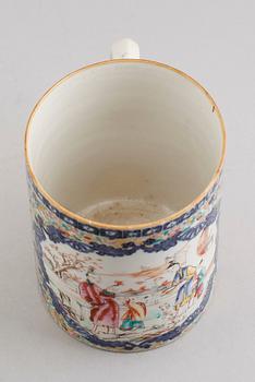 MUGG, kompaniporslin, Kina, Qianlong 1736-1795.