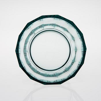 SKÅL, glas, signerad G Hongell, Karhula. 1920/30-tal.