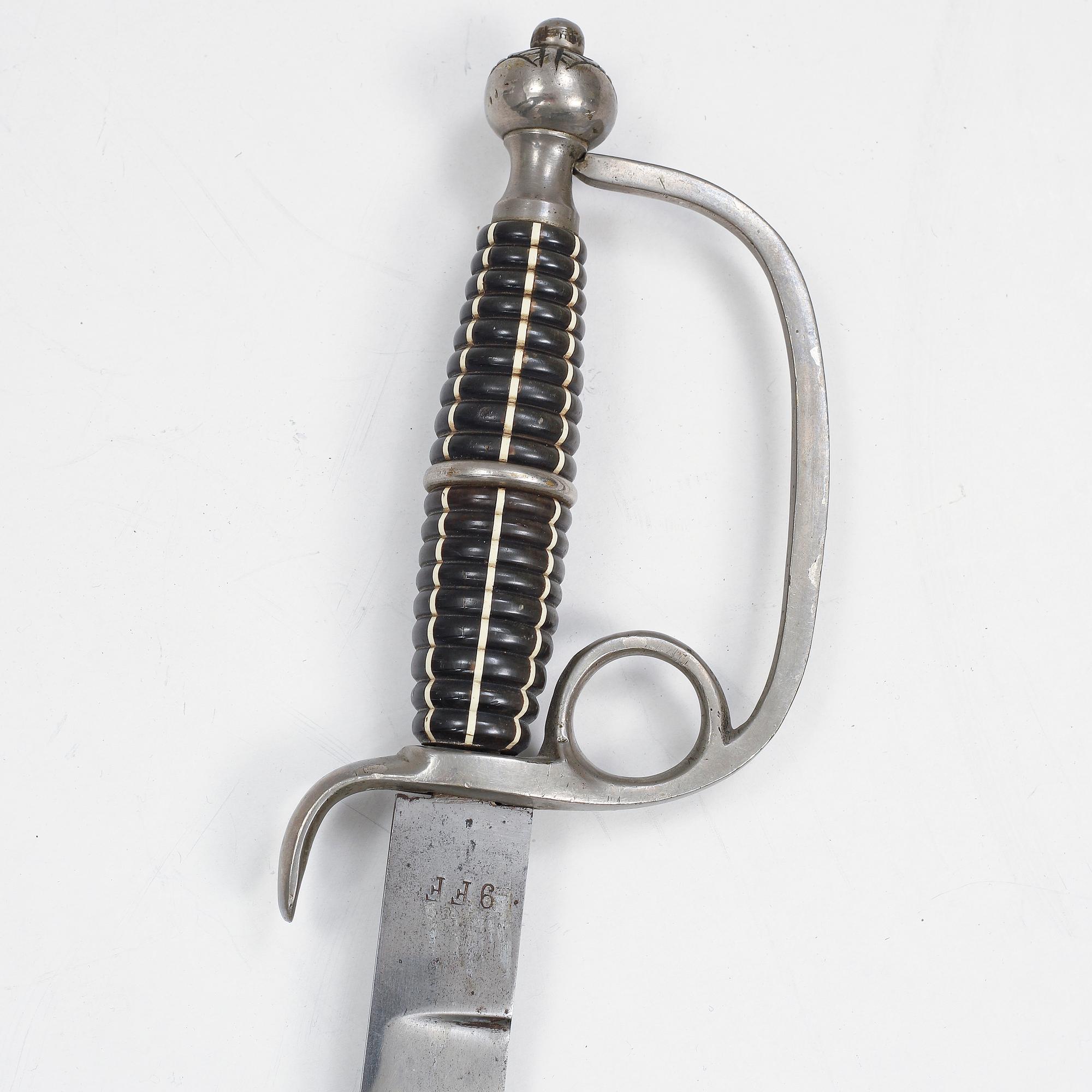 A German sabre and a hunting sword.