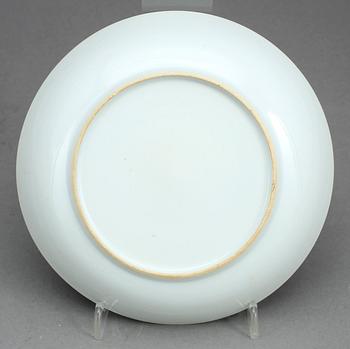 SKÅL samt FAT, med förgyllt monogram NH, Kina, 1700-tal.