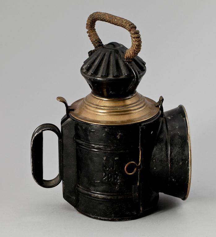 TÅGLYKTA, metall. 1900-tal. Märkt SJ 293.