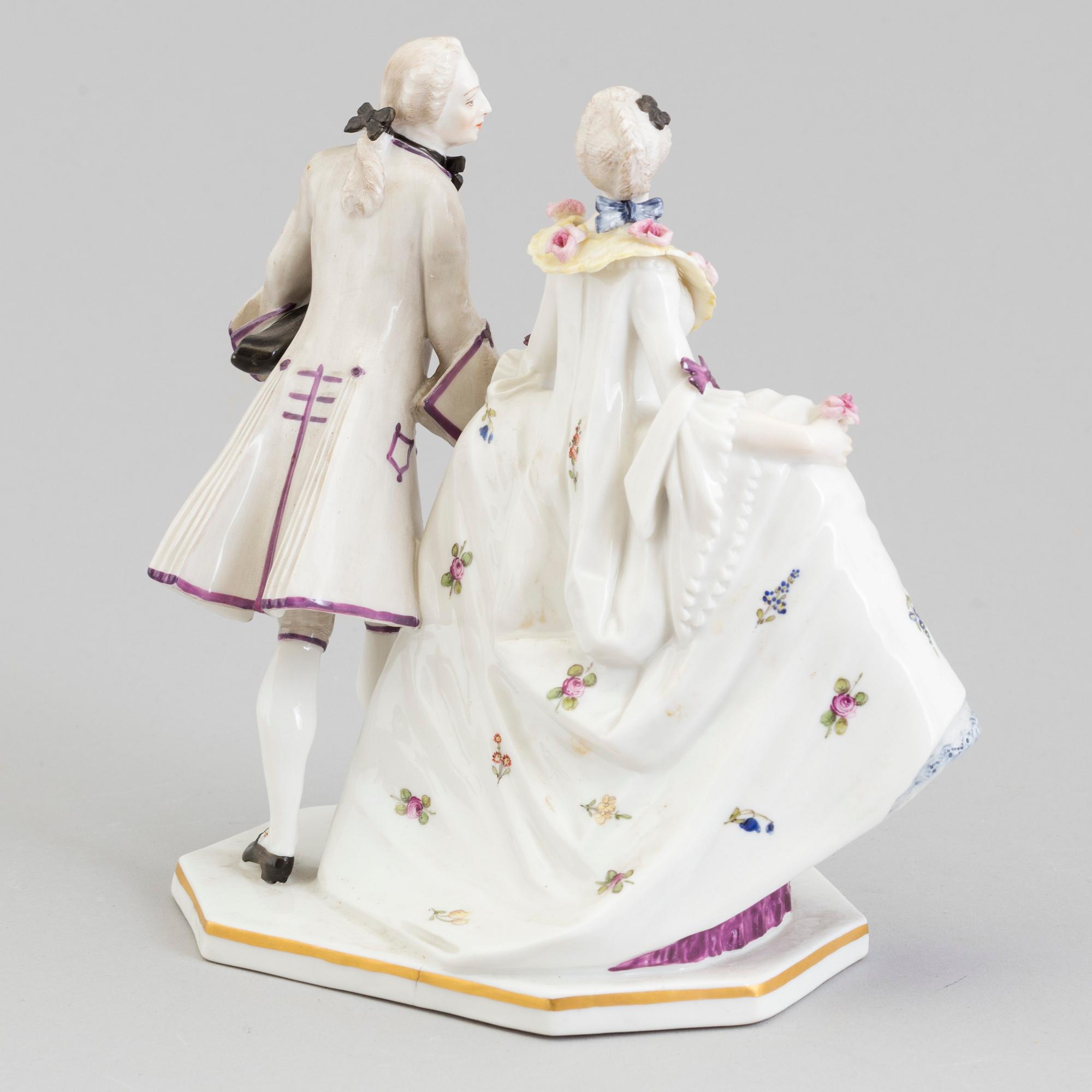 FIGURIN, porslin. Nymphenburg, Tyskland, 1900-tal.