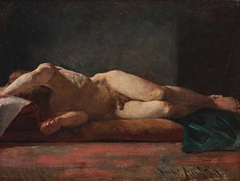 758. Vicke Andrén, Male nude study.