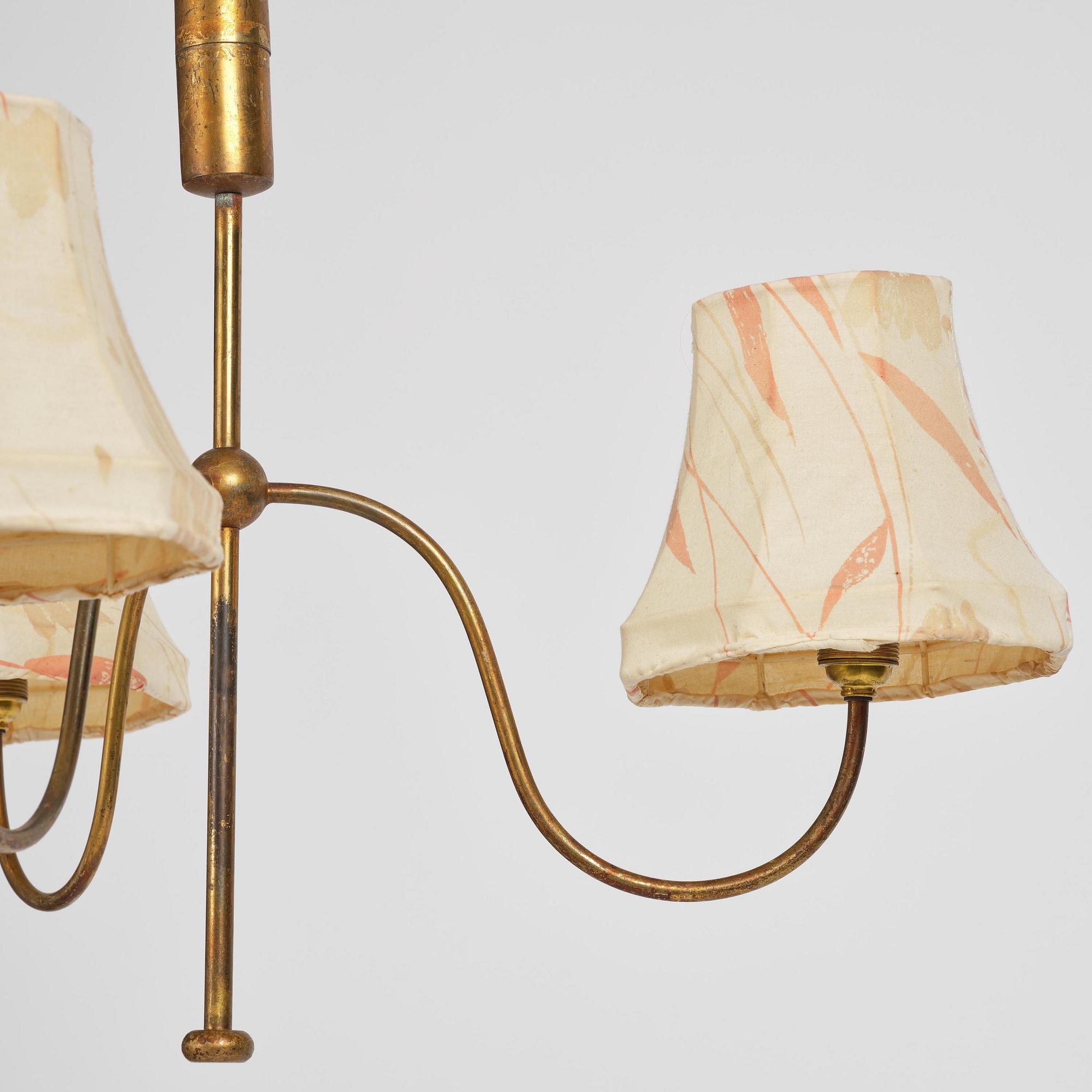 Josef Frank, taklampa, modell G 2444, Firma Svenskt Tenn, 1940-tal.