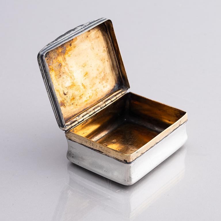 A Swedish Rococo silver snuff-box, mark of Andreas Öhrman, Stockholm 1762.