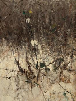Bruno Liljefors, Winter hunting with fox and hound.