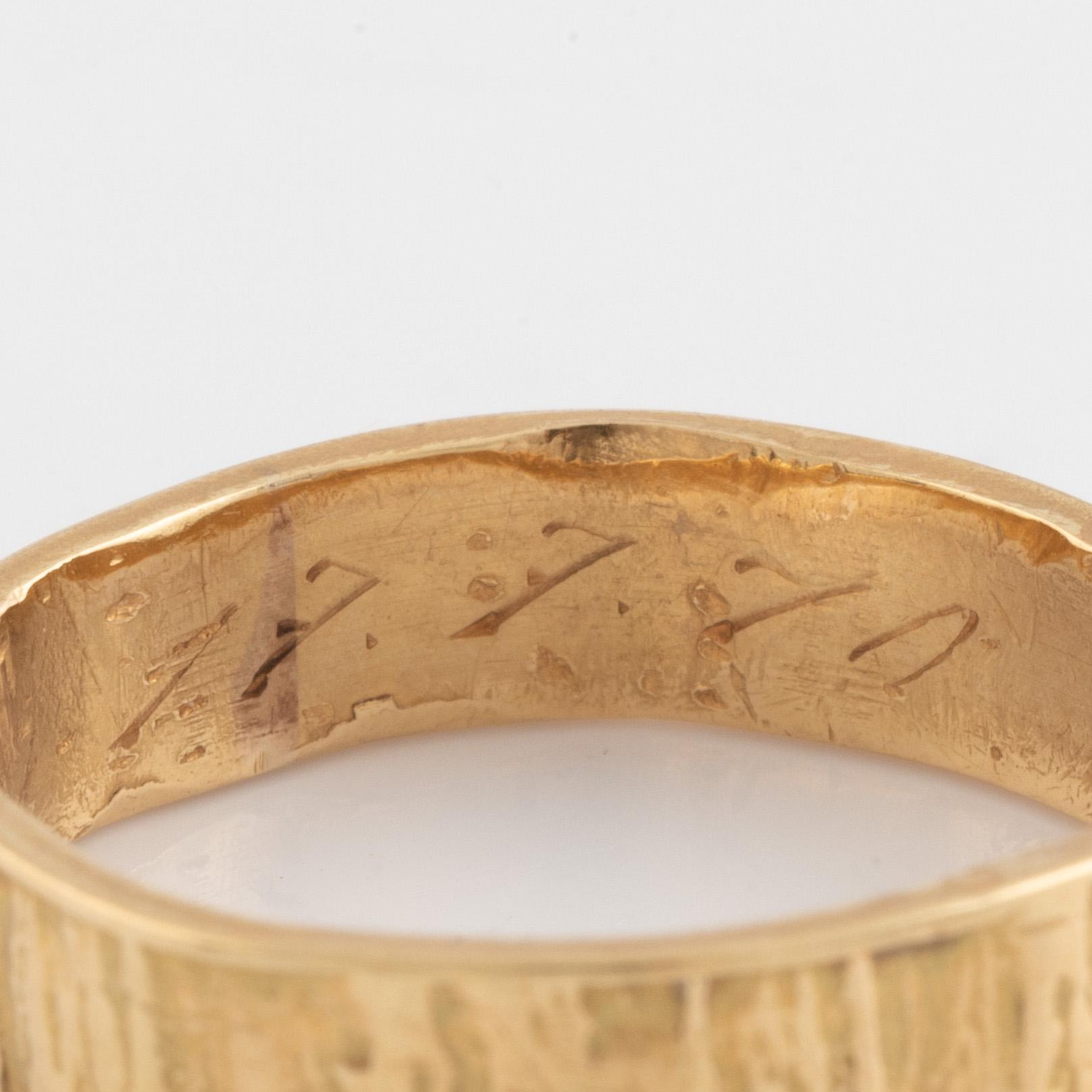 Björn Weckström, ring, 18K guld, Lapponia 1970, Finland.