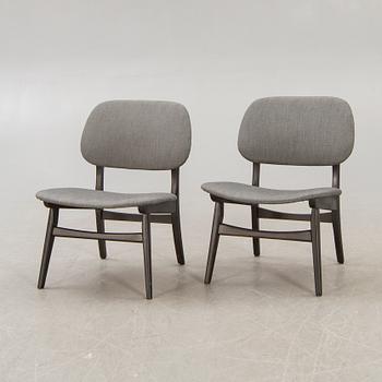 Chairs, a pair, 1950s-60s.
