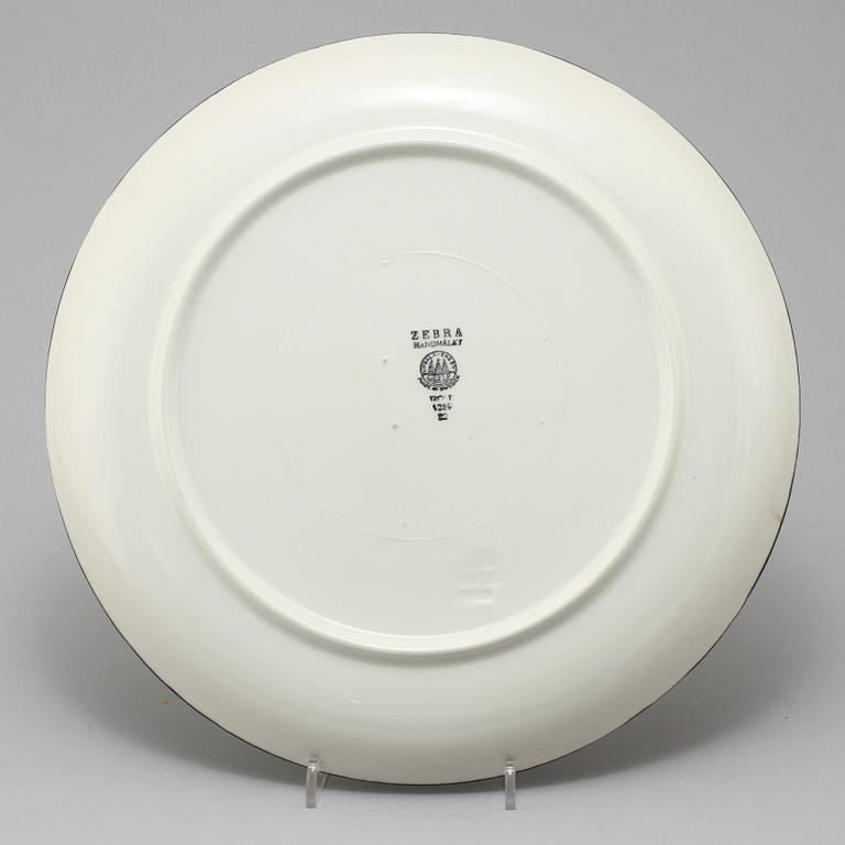 FAT, flintgods. "Zebra", Eugen Trost, Upsala-Ekeby Gefle, 1955-1967.