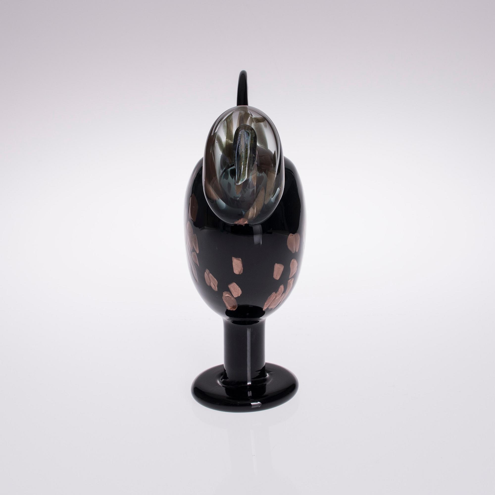 OIVA TOIKKA, FÅGEL, glas, signerad O. Toikka Nuutajärvi, numrerad 306/1000.