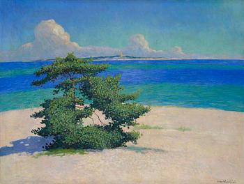591. Artur Bianchini, "Tallen och hafvet" (View towards Korsö from Sandhamn).